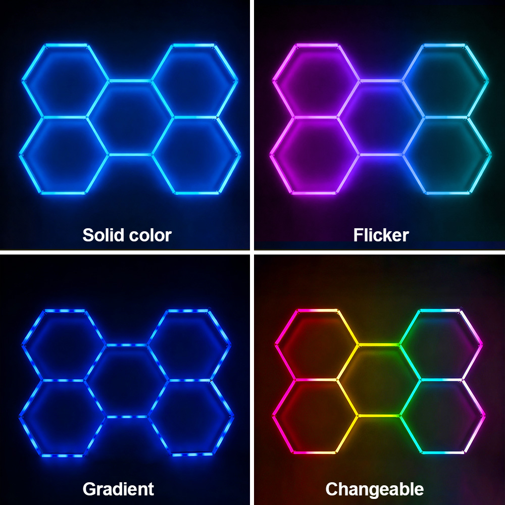 Esports Gaming Remote - 스마트 RGB 허니콤 육각형 LED 조명,