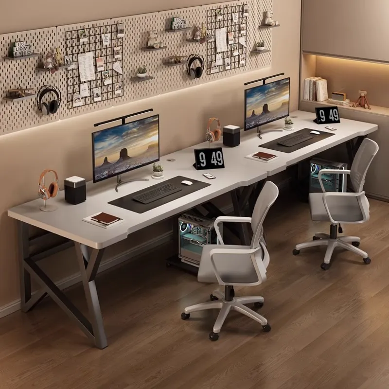 컴퓨터 책상, 이중 E-스포츠 테이블, 가정용 침실 책 - Esports Gaming Station Desk 리뷰 및 가격