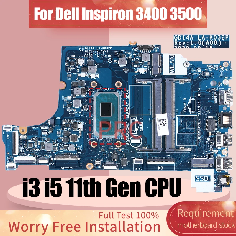 LA-K032P Dell Vostro 3400 3500 - Intel Cpu Core I7 리뷰 및 가격
