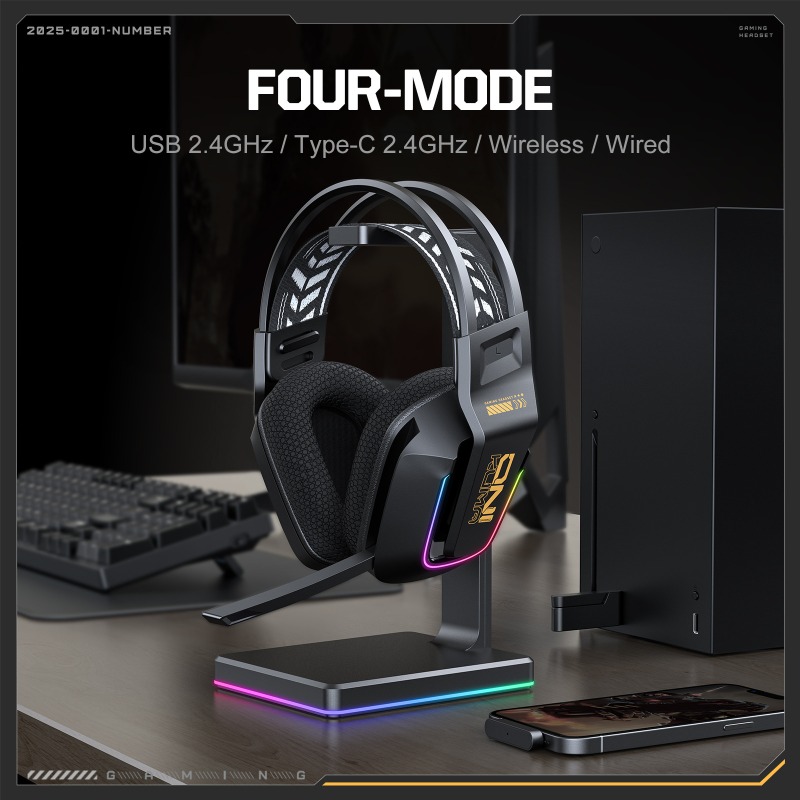 ONIKUMA GT828 게이밍 헤드셋 4 모드 무선  - Esports Gaming Headphones 리뷰 및 가격
