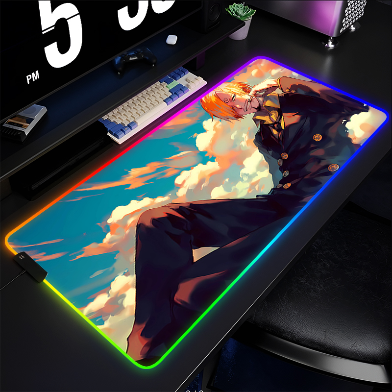 RGB 애니메이션 마우스 패드 원피스 산지 프로 E-스 - Esports Gaming Mouse Pad 리뷰 및 가격