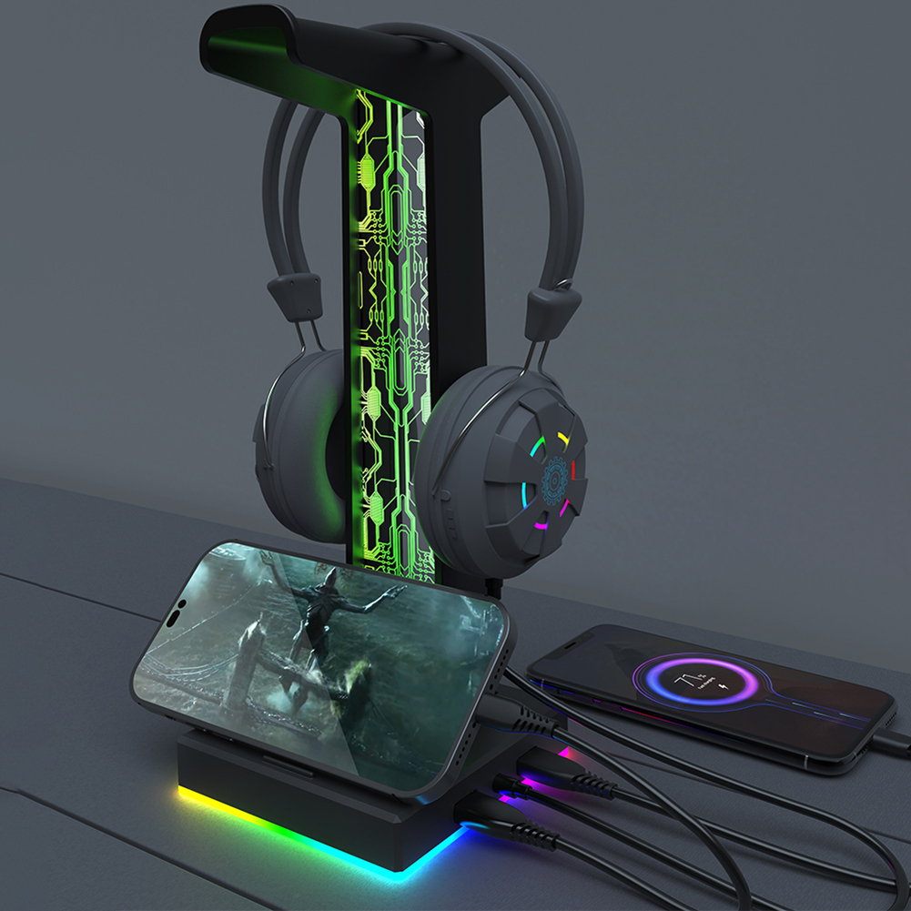 게이머 PC용 RGB 게이밍 헤드폰 스탠드, 듀얼 US - Esports Gaming Headphones 리뷰 및 가격